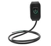 Akozon Interrupteur de Guidon Moto 22mm, Commutateur avec LED Verte, pour | Universal horn and headlight control , fits bike scooter, plastic housing, easy installation for riders