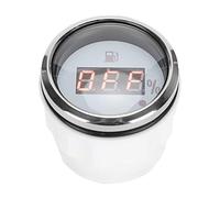 Akozon jauge de niveau de carburant 2in compteur de niveau de carburant LED affichage numérique 13% alarme de lumière rouge intelligente pour voiture de bateau marin(Norme européenne Blanc 0-190Ω)