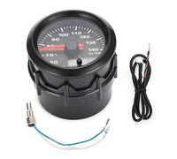 Akozon Jauge de Température D'huile, Pointeur 2 Pouces 52 Mm 7 Couleurs LED Compteur de Température D'huile avec Capteur