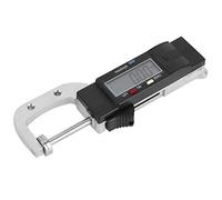 Akozon Jauge d'épaisseur Numérique sans Acier pour une Mesure Précise en Pouces et Métriques-plage 0-25.4mm avec écran LCD