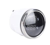 Akozon Jauge Numérique 52mm 2 en 1, Température de L'eau, Niveau D'eau avec Rétro-éclairage pour Voitures, Camping-cars, Camions, Navires, Yachts