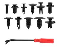 Akozon Jeu de 240 Clips de Rivets pour Punaises de Voiture avec Outil de Retrait de Fixation - Assortiment Essentiel pour les Applications Automobiles Intérieures et Extérieures