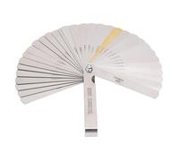 Akozon Jeu de 32 Jauges D'épaisseur en Acier Inoxydable pour des Mesures de Précision, Largeurs et épaisseurs des Espaces, Idéal pour les Amateurs de Diverses Industries