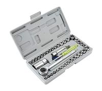 Akozon Jeu de 40 Clés à Douilles pour Voitures et Motos - Kit d'outils Polyvalent pour l'installation, la Réparation et l'entretien - Boîte de Rangement Compacte Incluse