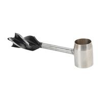 Akozon Jeu de Clés à Tarière en Bois pour les Yeux, clé à Tarière Multi-outils en Acier Inoxydable avec Sac de Rangement en Cuir-Camping et Artisanat (Sac en tissu noir)