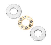 Akozon Jeu de Roulements à Billes de Butée à Billes Miniatures de Haute Précision, 10 Pièces, Roulements à en Acier pour les Applications à Faible Friction dans le Matériel et les équipements