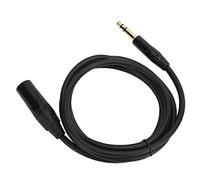 Akozon JORINDO Câble XLR Mâle vers 6,35 Mm Mâle pour Signal équilibré - Cordon de Brassage Idéal pour Microphone et Instrument pour une Utilisation en Studio et en Direct (JD6004-1 mètre)