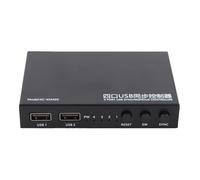 Akozon KC KM402 Contrôleur de Commutation Synchrone Clavier et Souris USB 2.0 à 4 Ports pour, et OS - Contrôle Multi-Ordinateur Plug and Play Facile