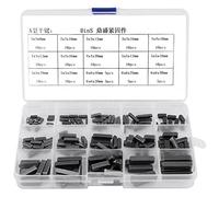 Akozon Keys Set 140 pcs Round Ended Plume Clé Parallèle Arbre D'entraînement 8mm 10mm 12mm 16mm 20mm 25mm 30mm