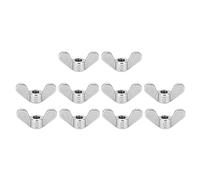 Akozon Kit Assorti d'écrous à Oreilles en Acier Inoxydable 304, 10 Pièces, Machines de Fixation M6, Conception Antidérapante