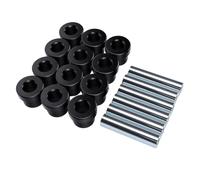 Akozon Kit Bagues Ressort Lames Arrière 6 Pièces pour EZGO TXT Medalist 1994+ DS 1981+ PU Noir Manchons Acier INOX CMB0135