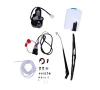 Akozon Kit D’essuie-glace UTV Universel 165°, Moteur électrique 12 V | Kit de Lave Glace avec Moteur D’essuie Glace électrique, Angle D’essuyage de 165°, adapté aux UTV et à Diverses