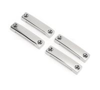 Akozon Kit D'arrimage pour Les Yeux en Acier Inoxydable 316 de qualité Marine de 42 Mm, avec Bords Lisses et Vis pour Sangles D'auvent de Kayak de Bateau, 4 Pièces