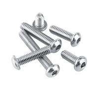 Akozon Kit d'assortiment de Vis à Tête Cylindrique Cylindrique M2.5 en Acier Inoxydable SS304, 180 Pièces, pour la Fixation