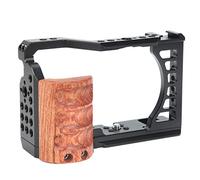 Akozon Kit de Caméra A7C avec Poignée en Bois, Vidéo en Alliage d'aluminium avec Accessoires de Réalisation de Films à Montage sur Sabot Froid