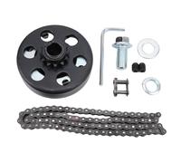 Akozon Kit de Chaîne D'embrayage Go Kart, 12 Dents, 3/4 Pouces de Diamètre Intérieur, Chaîne D'embrayage Moteur Predator 212, Remplacement, Accélération en Douceur