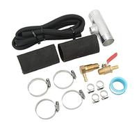Akozon Kit de Connecteur de Réservoir de Transfert Auxiliaire, Collier de Serrage pour Tuyau de Carburant, Remplacement 11025 pour Camions (SILVER)