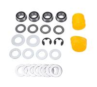 Akozon Kit de Conversion de Roulement de Roue Avant avec 4 Roulements et 6 Rondelles, Capuchons en Caoutchouc de Remplacement pour L100 L105 L108 L110 L120 L130 D100 D120 M123811