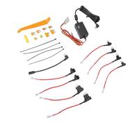 Akozon Kit de Cordon d'alimentation de Câblage Dur de Type C de 3.2M pour Caméras de Tableau de Bord, Entrée 12V 30V vers Câble Convertisseur de Sortie Stable 5V 3A