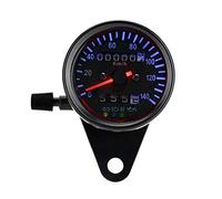 Akozon Kit de jauge de compteur de vitesse à double compteur kilométrique LED Rétro-éclairage 12 V pour Cafe Racer