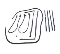 Akozon Kit de Joint d'étanchéité Complet 23256 pour Véhicule à Toit Rigide | Kit de Remplacement de Coupe-froid pour Rail de Toit de Porte, avec Clips et Extrémités Moulées, pour Toit Rigide Automobile