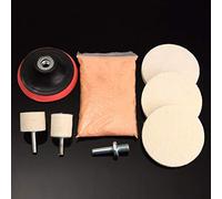 Akozon Kit de Polissage de Verre de Voiture, 8 Pièces, 120g, Poudre D'oxyde de Cérium, Kit de Polissage de Verre de Pare-brise