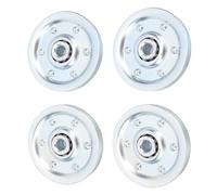 Akozon Kit de Poulie Robuste pour Porte de Garage, plaqué Zinc, Silencieuse, 200 Lb, 4 Pièces, 3 Pouces, pour la Plupart des Portes de Garage