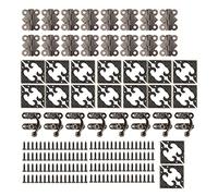 Akozon Kit de Protections d'angle de Quincaillerie Rétro, Serrures à Boucle et Charnières, Boîtes Décoratives en Bois, Outils et Amélioration de l'