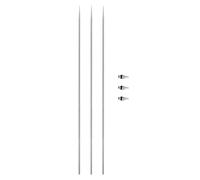 Akozon Kit de Remplacement de Buse et d'aiguille d'aérographe 3 Pièces de 0,4 Mm pour Pistolets Pulvérisateurs - Moins de Composants en Acier avec Conteneurs de Stockage pour une Organisation Facile