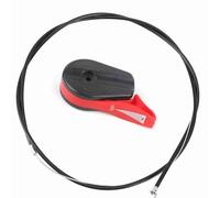 Akozon Kit de Remplacement de Commande de Câble d'accélérateur de 59 Pouces pour Tondeuses à Gazon - Interrupteur Universel avec Câble de 150 Cm (Rouge)