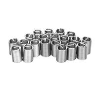 Akozon Kit de Réparation de Filetage de qualité Industrielle 20 Pièces M12 X 1,5 Manchons d'insertion de Filetage en Acier Inoxydable et Vis de Douille pour Une Fixation