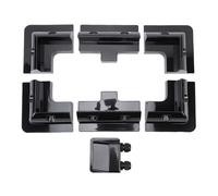Akozon Kit de Support d'angle ABS pour Le Montage du Panneau Solaire, Installation Facile sur RV, Bateaux, Véhicules de Camping, Toit en Camping-Car - Comprend la Boîte de Jonction
