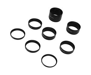 Akozon Kit de Tubes d'extension M48 pour Télescopes 3 Mm 5 Mm 7 10 12 15 20 30 Anneaux d'extension de Longueur en Aluminium pour l'astrophotographie pour Les Problèmes de Mise au Point Arrière