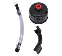 Akozon Kit de Tuyau de Remplissage de Carburant de Course, Tuyau Haute Pression en PVC de qualité Supérieure, Remplacement pour coudé de Bouchon de Bidon D' de 3, 5 et 5.