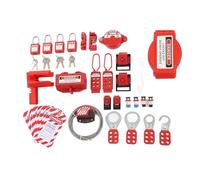 Akozon Kit de Verrouillage électrique - 47 Pièces - Kit de Verrouillage pour équipement Industriel Serrures de sécurité Conforme OSHA