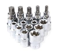 Akozon Kit D'embouts à Douille Hexagonale, 19 Pièces/ensemble, Outil de Réparation de Voiture Durable pour les Mécaniciens