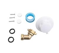 Akozon Kit D'entrée de Remplissage d'eau RV Kit de Tuyau en Laiton Elbow Vanne de Carreau de Camping-Car Marine Conenction City (45°)