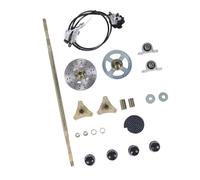 Akozon Kit D'essieu Arrière Live Go Kart 29 Pouces, Chaîne de Frein, étrier de Disque, Moyeu, Kit de Remplacement pour Quads ATV