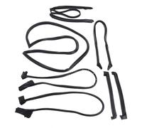 Akozon Kit d'étanchéité de la Voiture Complète en 7 Parties - Taming Avant, Toit, côté, Trappe Arrière et Fenêtre de Porte Scellons en Caoutchouc pour le Remplacement Automatique