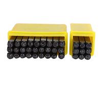 Akozon Kit d'Outils de Poinçonnage en Acier à Haute Teneur en Carbone 36 Pièces Outil de Poinçonnage d'estampage Numéro (0-9) Lettre Arts, Artisanat et Couture - 'estampage en Métal (3MM)