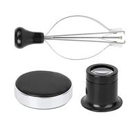 Akozon Kit Universel de Réparation de Montres avec Démonteur de Bracelet | Extracteur de piston en acier inoxydable, loupe pour l\'entretien, compatible avec la plupart des montres, idéal pour les