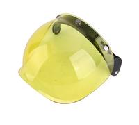Akozon Lentille de Casque Rétro Anti-rayures, Lentille Jaune pour Casques Ouverts Standard (YELLOW)