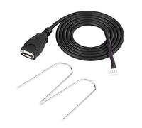 Akozon Ligne de Cable Radio USB, 150 cm Câble Adaptateur USB pour Interface autoradio avec Outils de Retrait pour 307 C2 C3
