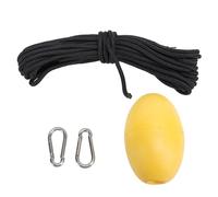 Akozon Ligne de Remorquage pour Kayak, Corde en Nylon Robuste, Bouée | Harnais de Chaussettes Dérive, Construction en Nylon Pvc, Marqueur de Bouée Visible, Accessoires pour Rester à Flot,