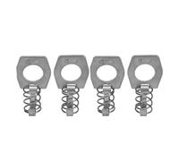 Akozon Loquet de Couvercle de Chauffe-eau pour Camping-car, 4 Pièces en | Attache de Verrouillage à Came, Acier Inoxydable, Résistant à la Corrosion, Tour de Pouce, Montage pour Camping-car,