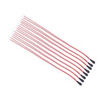 Akozon Lot de 10 Résistances à Thermistance 5K MF52B, Capteur de Température Haute sensibilité avec Fil émaillé de 60 Mm, Tête Noire (5K)