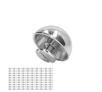 Akozon Lot de 100 Rivets Ronds en Forme de Champignon, 12 Mm, Haute dureté, pour Vêtements, Chaussures, Sacs - Arts, Artisanat et Couture, Maroquinerie (SILVER)