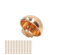 Akozon Lot de 100 Rivets Ronds en Forme de Champignon, 12 Mm, Haute dureté, pour Vêtements, Chaussures, Sacs - Arts, Artisanat et Couture, Maroquinerie (GOLD)