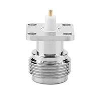 Akozon Lot de 2 Connecteurs Coaxiaux RF N Kfd 5N Femelle avec Bride en Cuivre pour Une Installation Facile