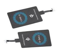 Akozon Lot de 2 Récepteurs de Chargeur sans Fil, Adaptateur de de Type C, Silicone, Compact et Léger, Récepteur de de Téléphone Portable de Haute